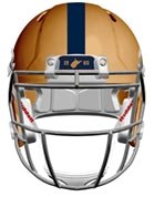 West Virginia Mountaineers Gold Throwback Riddell NCAA Authentic Speed Full Size Helmet - GT - Wholesale.com
