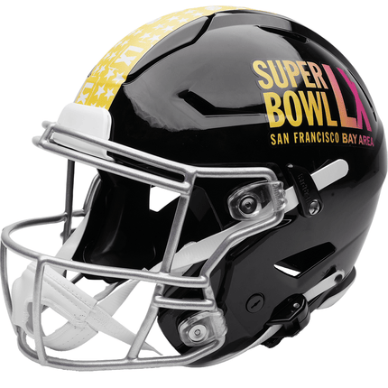 Super Bowl 60 LX Riddell NFL SpeedFlex Authentic Full Size Helmet - GT - Wholesale.com