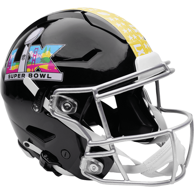 Super Bowl 60 LX Riddell NFL SpeedFlex Authentic Full Size Helmet - GT - Wholesale.com