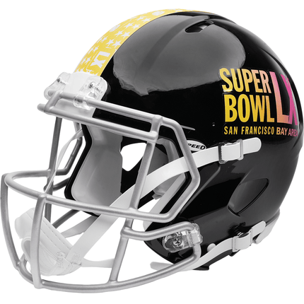 Super Bowl 60 LX Riddell NFL Speed Authentic Full Size Helmet - GT - Wholesale.com