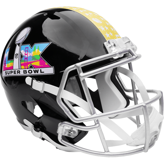 Super Bowl 60 LX Riddell NFL Speed Replica Full Size Helmet - GT - Wholesale.com