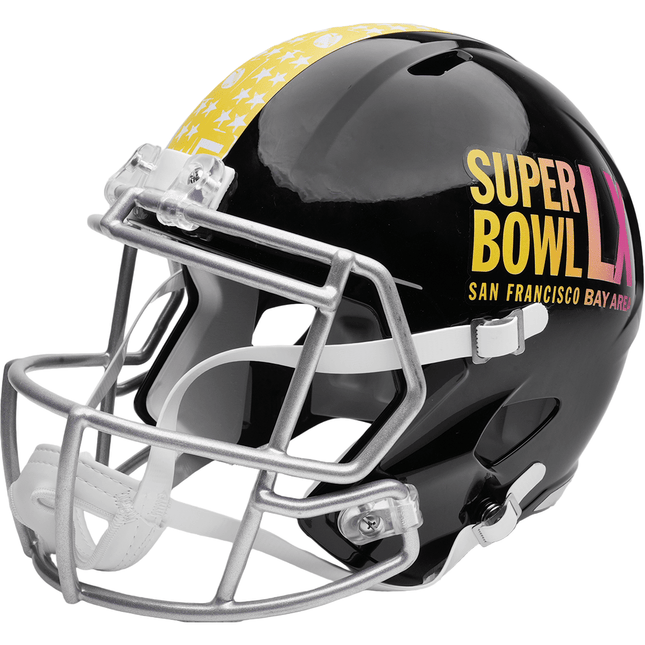 Super Bowl 60 LX Riddell NFL Speed Replica Full Size Helmet - GT - Wholesale.com