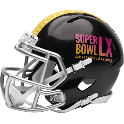Super Bowl 60 LX Riddell NFL Speed Mini Helmet - GT - Wholesale.com