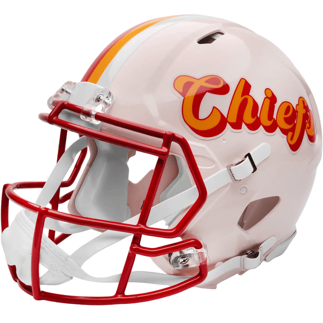 Kansas City Chiefs 2025 Retro Riddell NFL Speed Authentic Helmet - GT - Wholesale.com