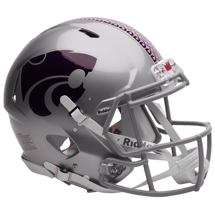 Kansas State Wildcats Dublin Authentic Riddell NCAA Speed Full Size Helmet - GT - Wholesale.com