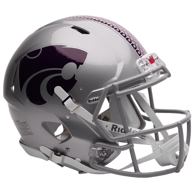 Kansas State Wildcats Dublin Authentic Riddell NCAA Speed Full Size Helmet - GT - Wholesale.com