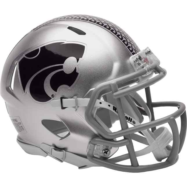 Kansas State Wildcats Dublin Riddell NCAA Speed Mini Helmet - GT - Wholesale.com