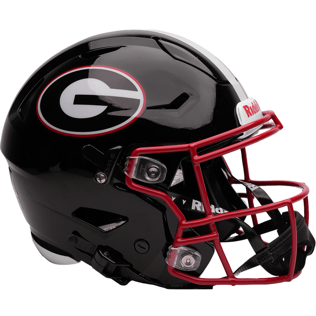 Georgia Bulldogs Black Riddell NCAA Authentic Speedflex Full Size Helmet - GT - Wholesale.com