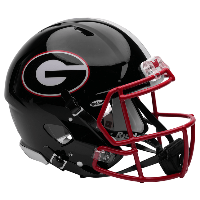 Georgia Bulldogs Black Riddell NCAA Authentic Speed Full Size Helmets - GT - Wholesale.com