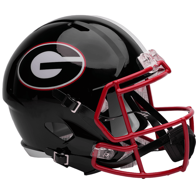 Georgia Bulldogs Black Riddell NCAA Deluxe Replica Speed Full Size Helmet - GT - Wholesale.com