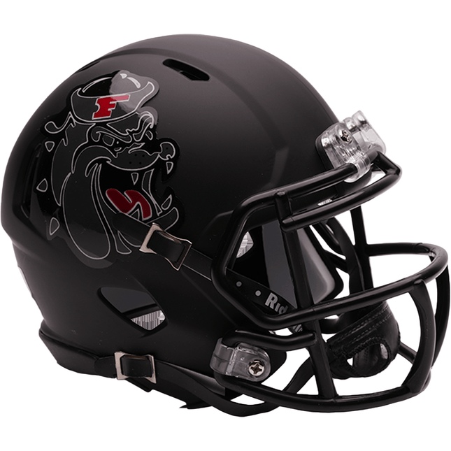 Fresno State Bulldogs Black Bulldog Riddell NCAA Speed Mini Helmet - GT - Wholesale.com