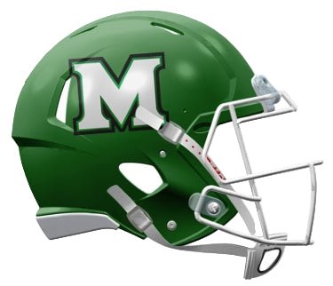 Marshall Thundering Herd Flat Green Riddell NCAA Speed Mini Helmet - GT - Wholesale.com