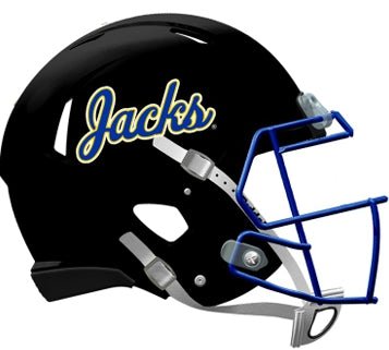 South Dakota State Jackrabbits Jacks Script Riddell NCAA Speed Mini Helmet - GT - Wholesale.com