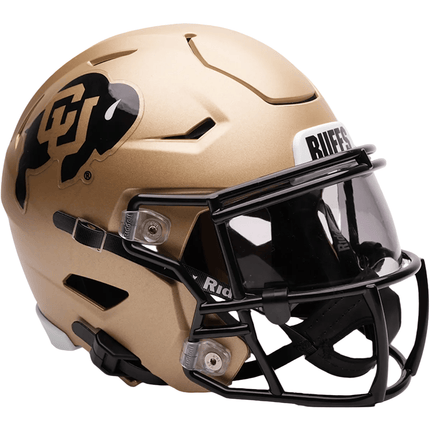 Colorado Buffaloes Gold NCAA Riddell College Mid-size SpeedFlex Helmet - GT-Wholesale.com