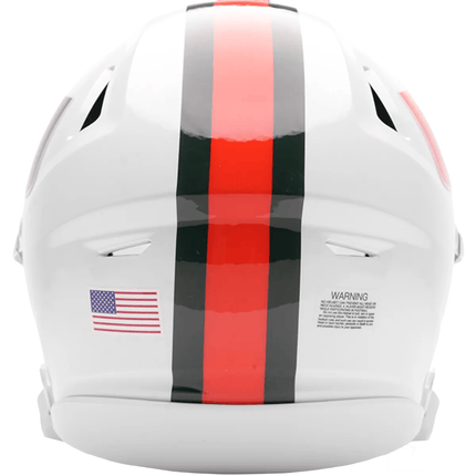 Miami Hurricanes NCAA Riddell College Mid-size SpeedFlex Helmet - GT-Wholesale.com