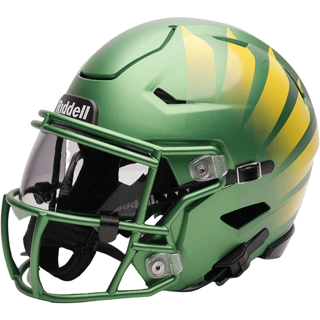 Oregon Ducks Green Wing NCAA Riddell College Mid-size SpeedFlex Helmet - GT-Wholesale.com