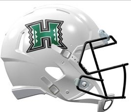 Hawaii Warriors White Riddell NCAA Speed Replica Full Size Helmet - GT - Wholesale.com