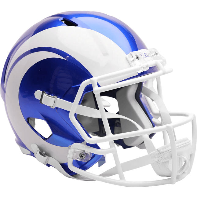 Los Angeles Rams 2026 On Field Alternate Fearsome White Riddell NFL Deluxe Replica Speed Full Size Helmet - GT-Wholesale.com