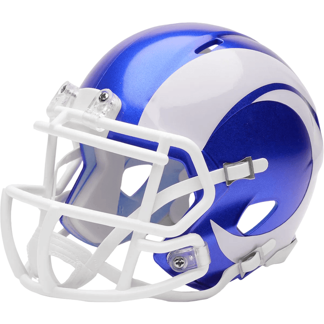 Los Angeles Rams 2026 On Field Alternate Fearsome White Riddell NFL Speed Mini Helmet - GT-Wholesale.com