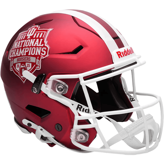 Indiana Hoosiers 2025 National Champion Riddell NCAA Authentic Speedflex Full Size Helmet - GT - Wholesale.com