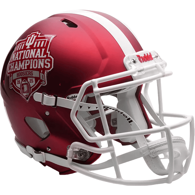 Indiana Hoosiers 2025 National Champion Riddell NCAA Authentic Speed Full Size Helmet - GT - Wholesale.com