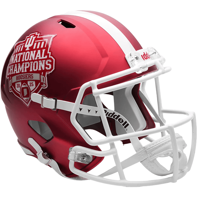 Indiana Hoosiers 2025 National Champion Riddell NCAA Authentic Speed Full Size Helmet - GT - Wholesale.com