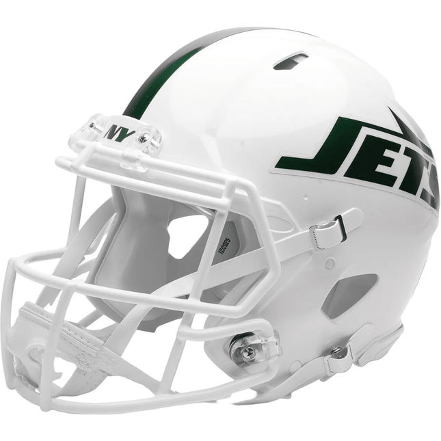New York Jets White Out 2026 On Field Alternate Riddell NFL Authentic Speed Full Size Helmet - GT-Wholesale.com