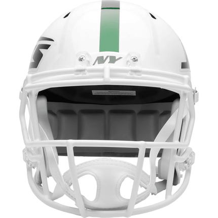New York Jets White Out 2026 On Field Alternate Riddell NFL Deluxe Replica Speed Full Size Helmet - GT-Wholesale.com