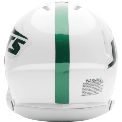 New York Jets White Out 2026 On Field Alternate Riddell NFL Speed Mini Helmet - GT-Wholesale.com