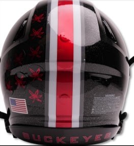 Ohio State Buckeyes Gloss Black Tunnel Vision Riddell NCAA Authentic Speed Full Size Helmet - GT-Wholesale.com