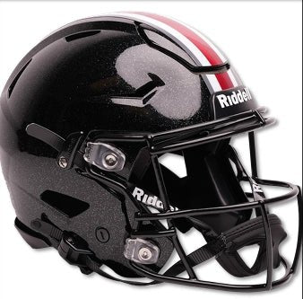Ohio State Buckeyes Gloss Black Tunnel Vision Riddell NCAA Speed Mini Helmet - GT-Wholesale.com