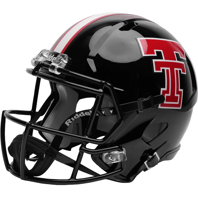 Texas Tech Red Raiders Black 2026 Riddell NCAA Deluxe Replica Speed Full Size Helmet - GT-Wholesale.com