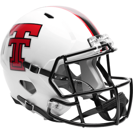 Texas Tech Red Raiders White 2026 Riddell NCAA Authentic Speedflex Full Size Helmet - GT-Wholesale.com