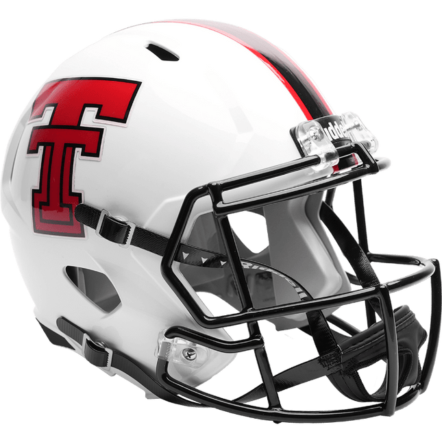 Texas Tech Red Raiders White 2026 Riddell NCAA Authentic Speedflex Full Size Helmet - GT-Wholesale.com