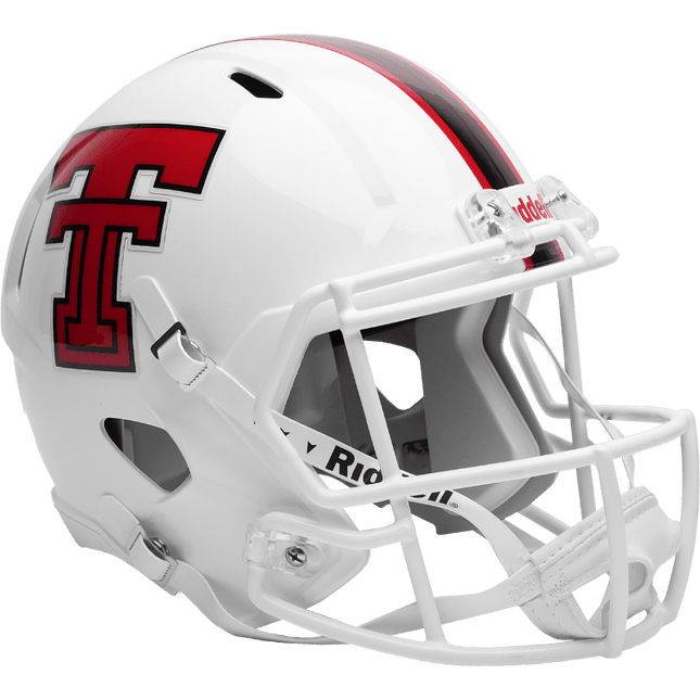 Texas Tech Red Raiders White 2026 Riddell NCAA Authentic Speedflex Full Size Helmet - GT-Wholesale.com