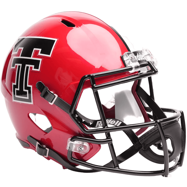 Texas Tech Red Raiders Red 2026 Riddell NCAA Deluxe Replica Speed Full Size Helmet - GT-Wholesale.com