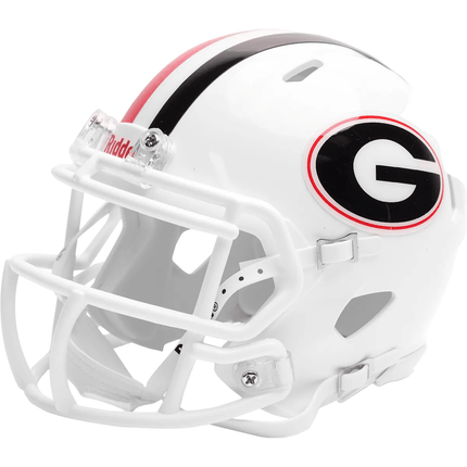 Georgia Bulldogs White Riddell NCAA Speed Mini Helmet - GT-Wholesale.com