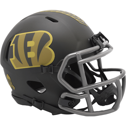 Cincinnati Bengals 2025 Salute To Service Riddell NFL Speed Mini Helmet - GT - Wholesale.com