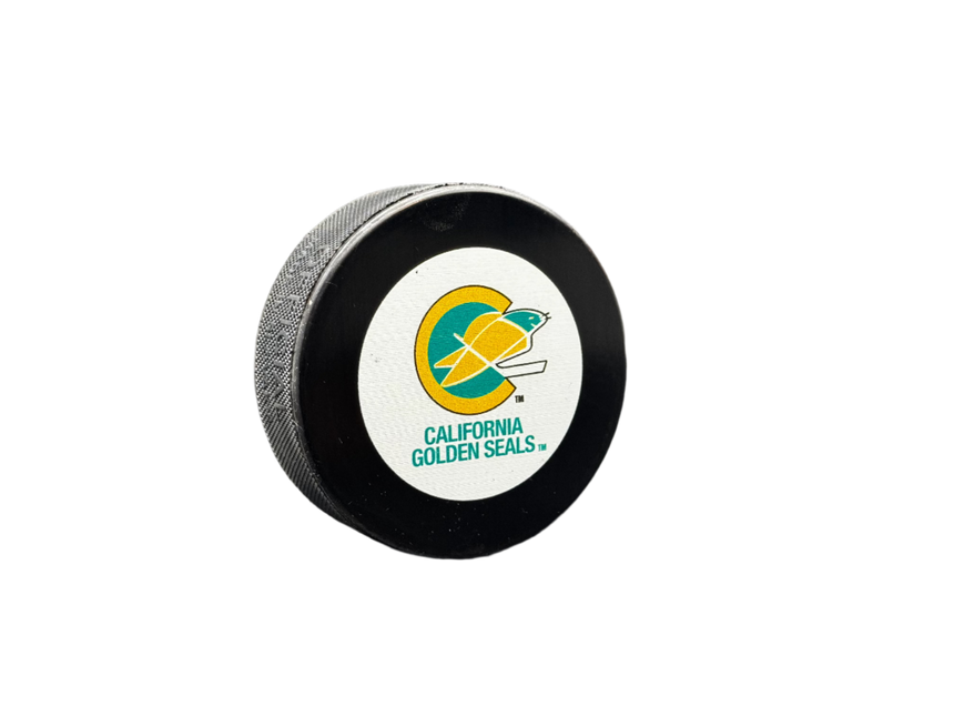California Golden Seals 1967-1976 Throwback NHL Team Logo Autograph Model Hockey Puck