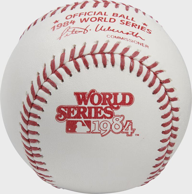 1984 World Series Rawlings Official MLB Leather Game Baseball Peter Ueberroth - 1