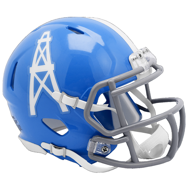 Houston Oilers 1960-1962 Throwback Riddell NFL Speed Mini Helmet