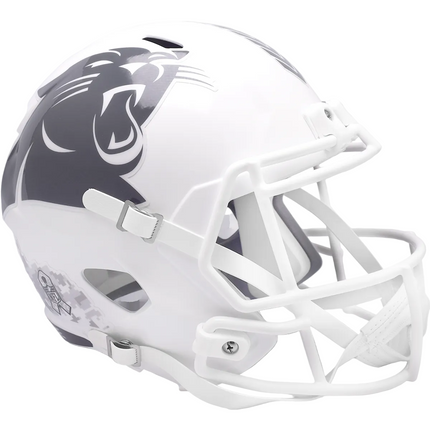 Carolina Panthers 2024 Salute To Service Riddell NFL Deluxe Replica Speed Full Size Helmet