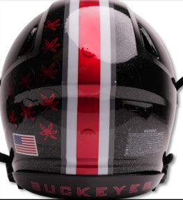 Ohio State Buckeyes Gloss Black Tunnel Vision Riddell NCAA Authentic Speed Full Size Helmet