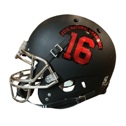 Alabama 16 2015 Champs Black Schutt NCAA College Football Authentic Full Size Helmet - GT - Wholesale.com