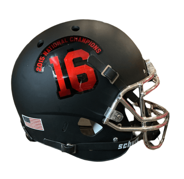 Alabama #16 2015 Champs Black Schutt NCAA College Football Authentic Full  Size Helmet