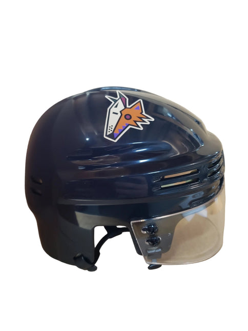 Arizona Coyotes 2023 Tribute SportStar NHL Hockey Player Mini Helmet - Black - GT - Wholesale.com