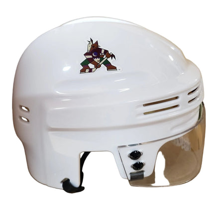 Arizona Coyotes SportStar NHL Hockey Player Mini Helmet - White - GT - Wholesale.com