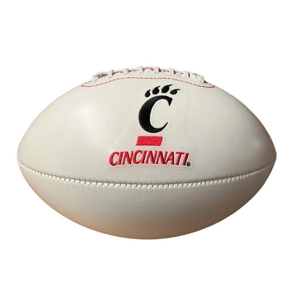 Cincinnati Bearcats Rawlings Jarden Sports NCAA Signature Autograph White Panel Football - Deflated - GT - Wholesale.com
