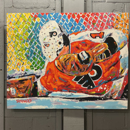 Bernie Parent Autographed Stango Painting - GT - Wholesale.com