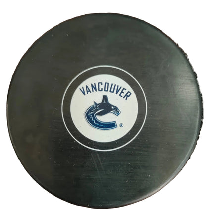 Vancouver Canucks Throwback NHL Official Autograph Souvenir Hockey Puck - GT-Wholesale.com